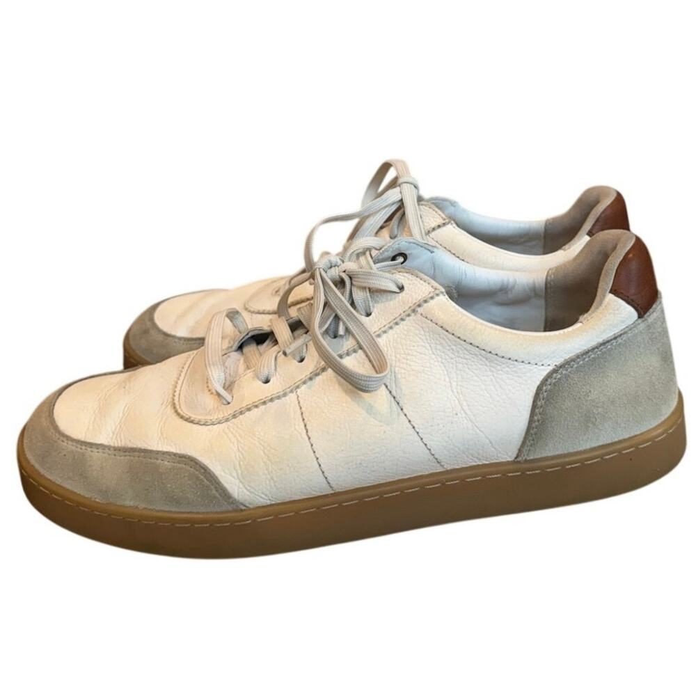 Allen Edmonds Liam U Throat Leather Sneakers 10 EEE Extra Wide Old Money GUC